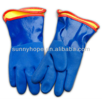 sandy PVC gloves with removable liner